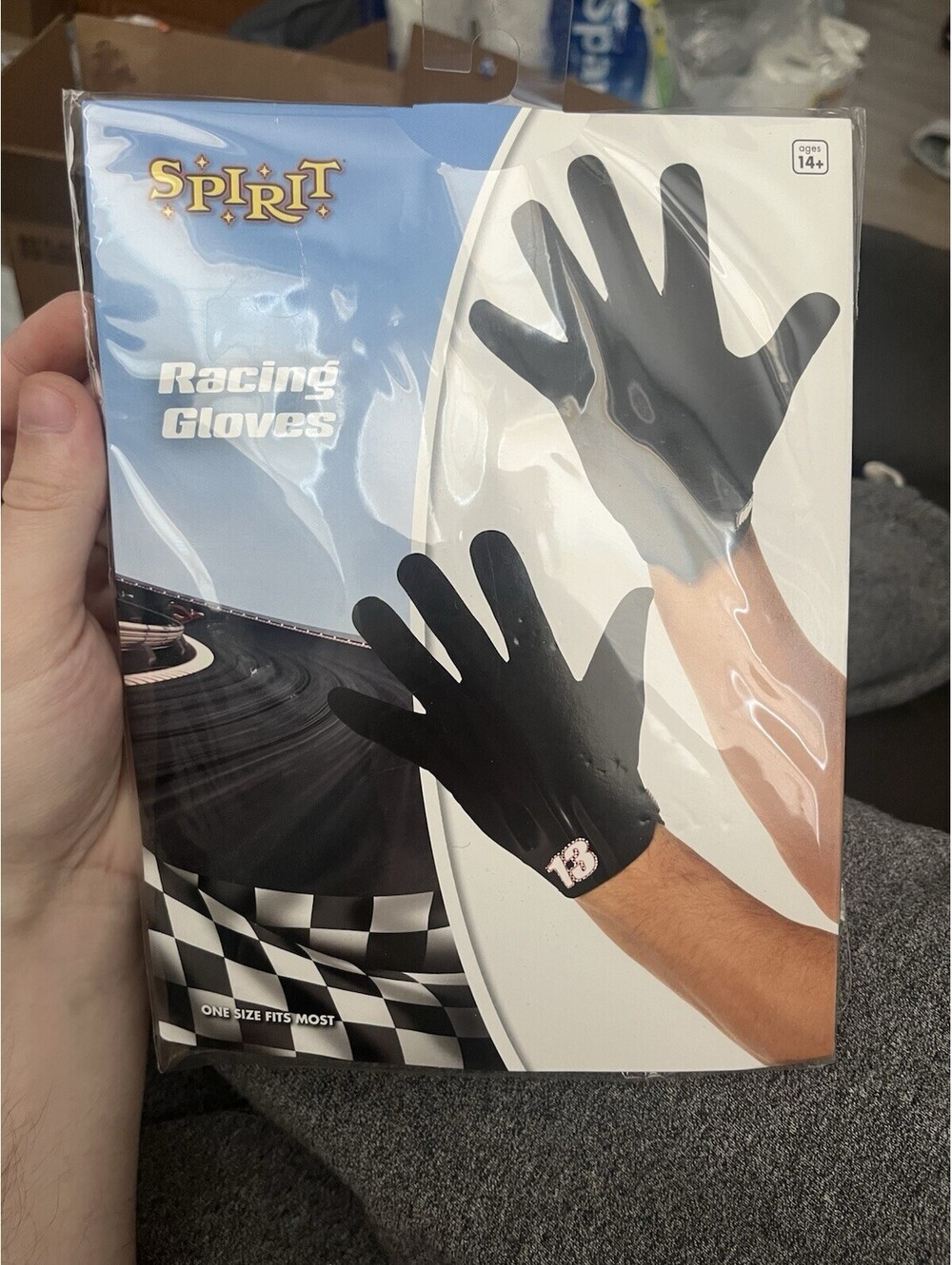 Spirit Halloween Racing Gloves Accessory